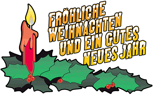 Fröhliche Weihnachten und ein gutes neues Jahr!
