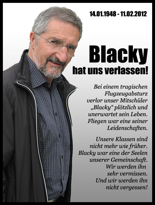 Hansjörg "Blacky" Schwarz, 1948 - 2012
